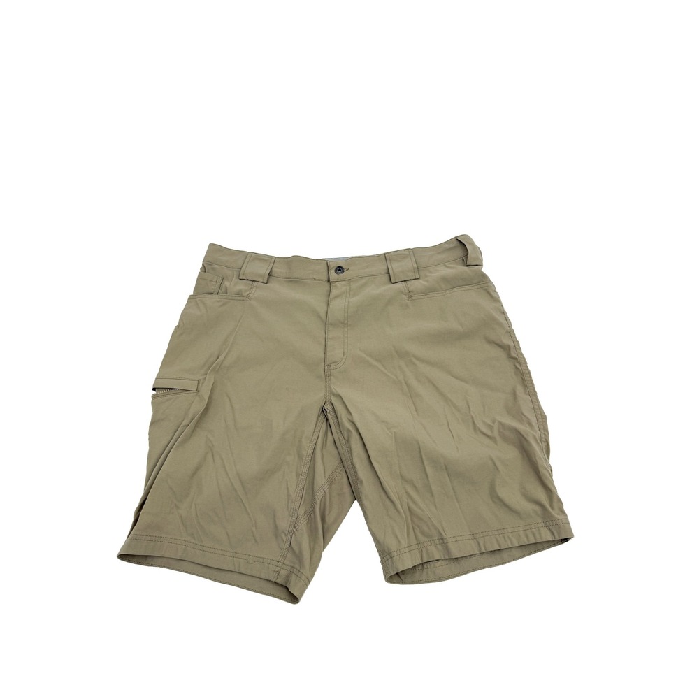 Duluth Trading Co Shorts Men 42 Tan Dry On The Fly Flex Cargo Hiking 91301